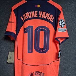 25/26 Nike FC Barcelona #10 LAMINE YAMAL 3RD Match ADV Soccer Jersey HJ4554-784